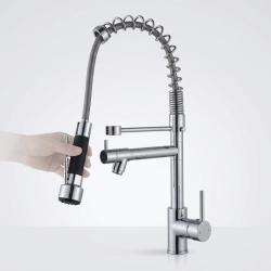 Aquanello Gastro Küchenarmatur mit professioneller Sprühfunktion, Chrom CR-4402-GT